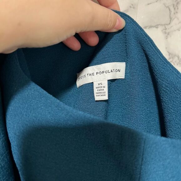 Dress the Population Tiffany One-Shoulder Midi Dress - Picture 4 of 10